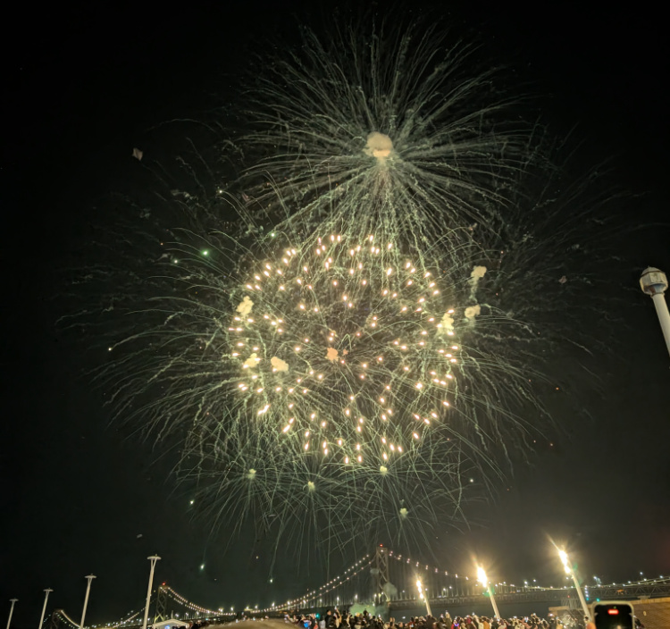 NYE Fireworks in San Francisco