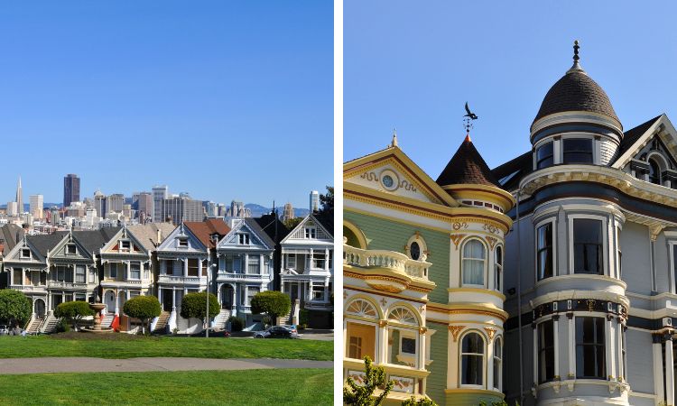 Painted Ladies Around Alamo Square