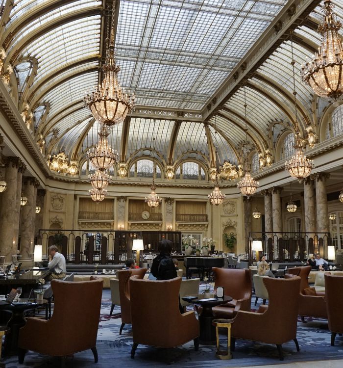 Palace Hotel grand tea room in San Francisco