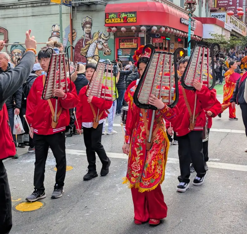 Music during the annual Chinese New Year celebrations Music during the annual Chinese New Year celebrations