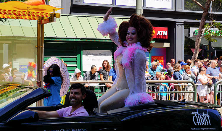 Peaches Christ in the Pride Parade