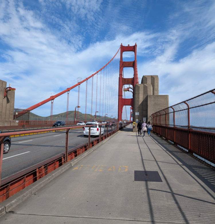 Pedestrian Walkway on the Golden Gate Bridge