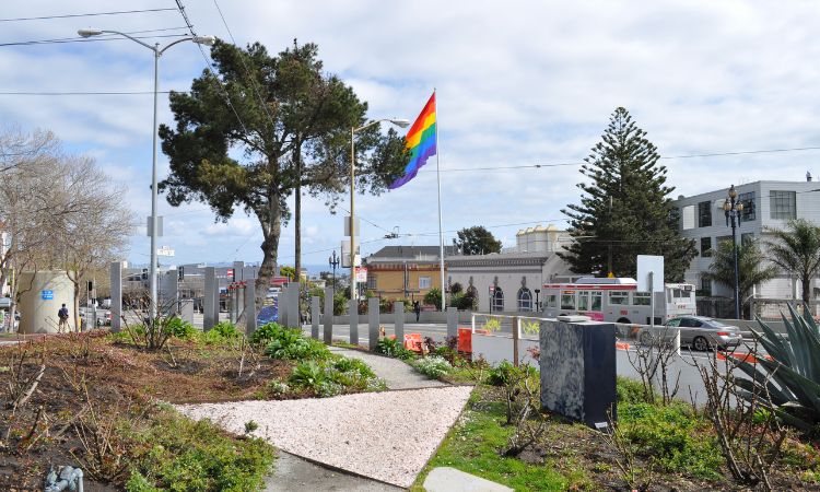 Pink Triangle Park in the Castro