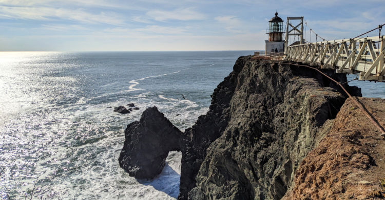 Walkway and the Point Bonita Lighthouse