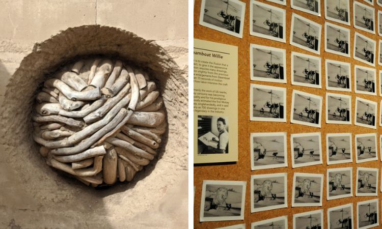 Two Images inside the Presidio in San Francisco