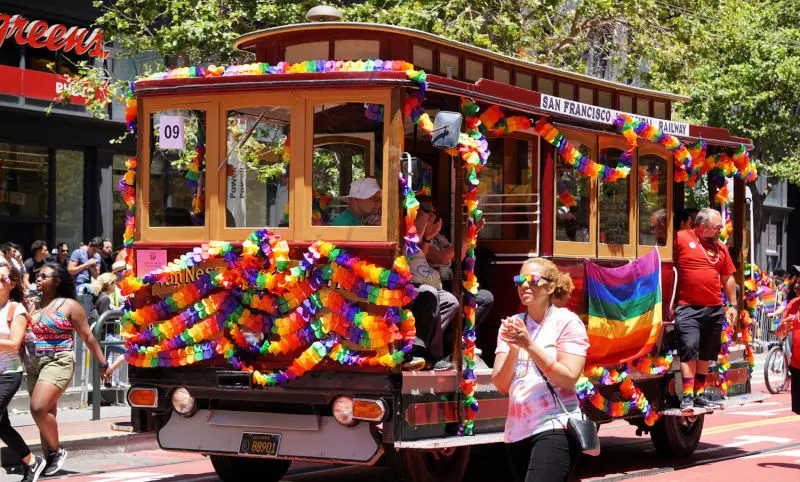 Pride Festival in San Francisco in June