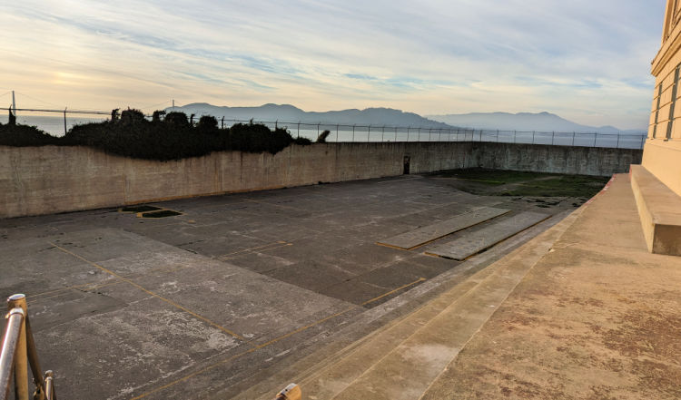 Recreation Yard at Alcatraz