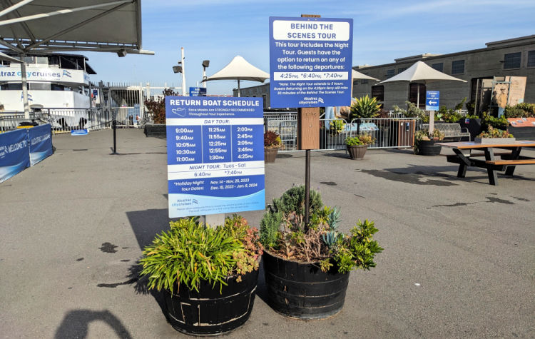 Return Ferries from Alcatraz