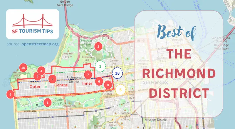 Richmond District San Francisco Map