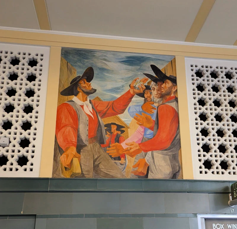 Rincon murals in downtown San Francisco Rincon murals in downtown San Francisco