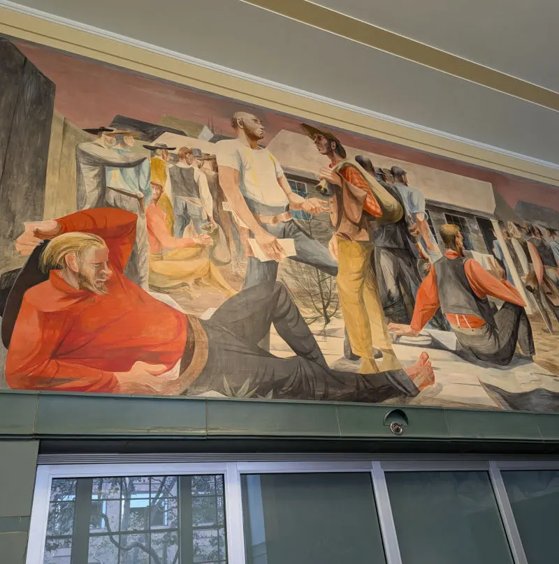 An example of the types of murals you will see in the Rincon Center.