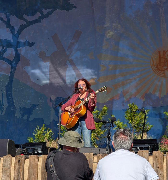 Roseanne Cash playing at Hardly Strictly Bluegrass in Golden Gate Park