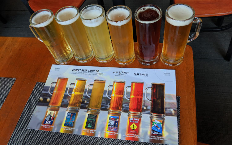 Samples at Beach Chalet