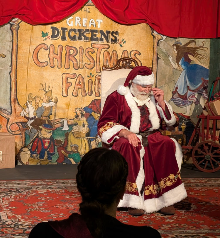 Santa at the Dickens Fair in SF