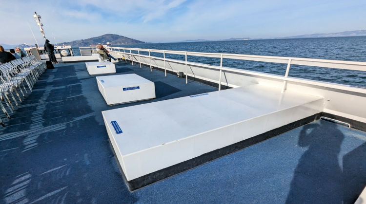 Seating Boxes on the Ferry
