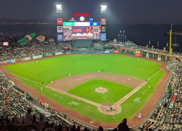SF Giants playing at night in September
