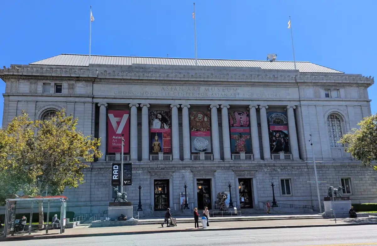 Outside the SF Asian Art Museum