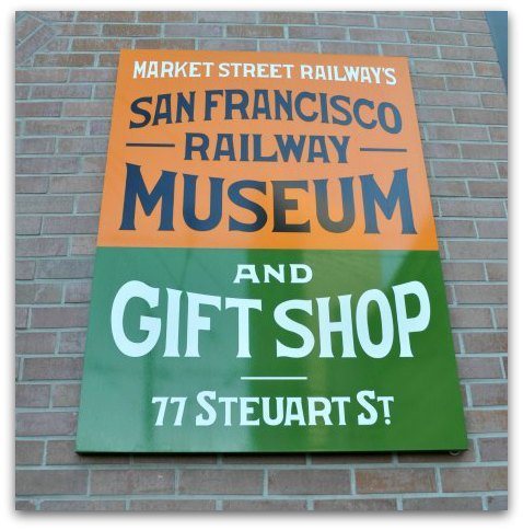 The sign outside the SF Railway Museum