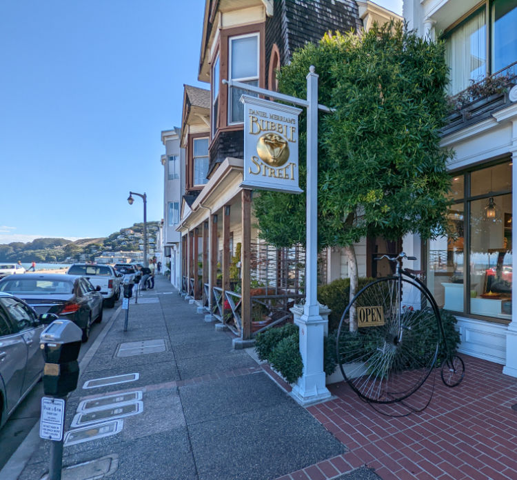 Shops along Sausalito's main street