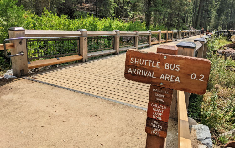 Sign in Mariposa Grove