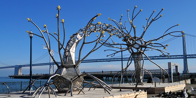 Silver Art Along the SF Waterfront