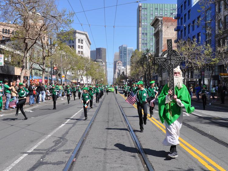 Irish Dancers performing in the SF Saint Patrick's Day Parade