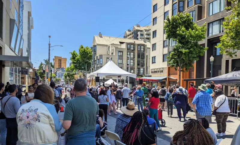 One of the stages at the Fillmore Jazz Festival in July.