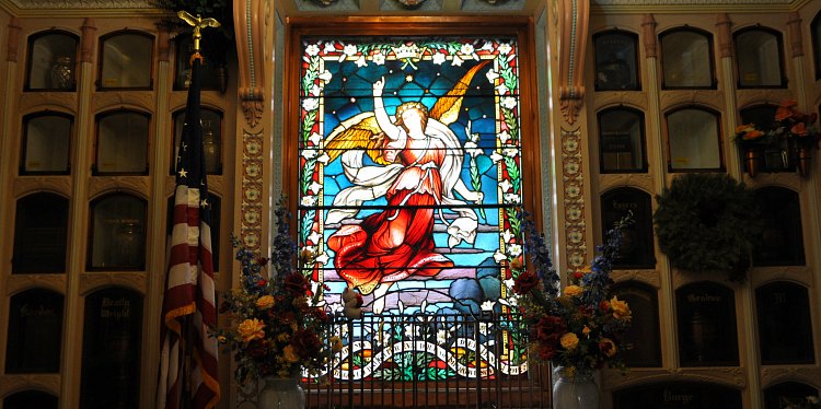 Stained Glass in the Columbarium in the Richmond District