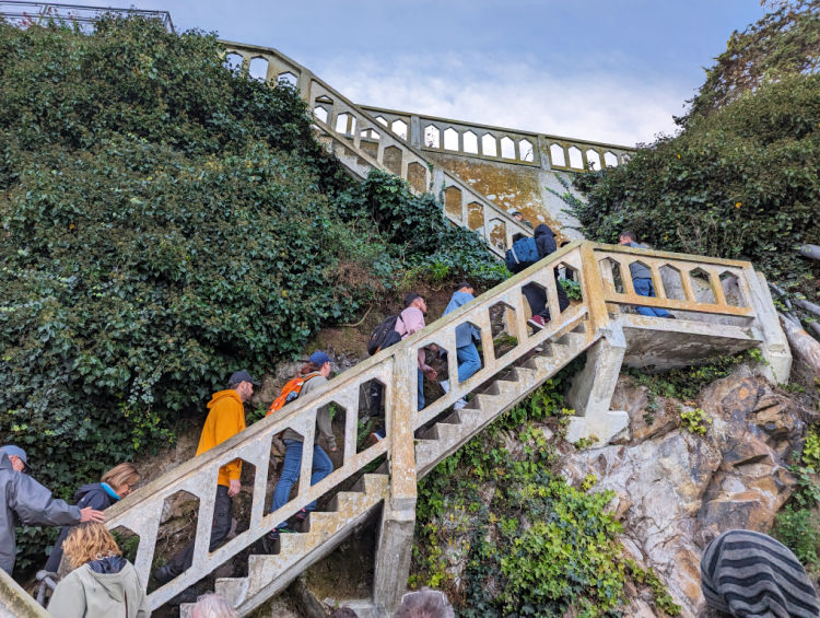 Steep Steps on Alcatraz Steep Steps on Alcatraz