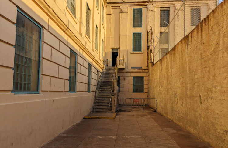Steps Into Main Prison Building