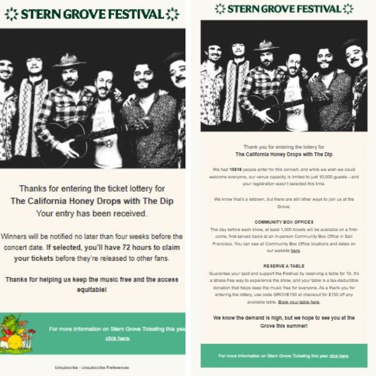 Stern Grove Emails Stern Grove Emails