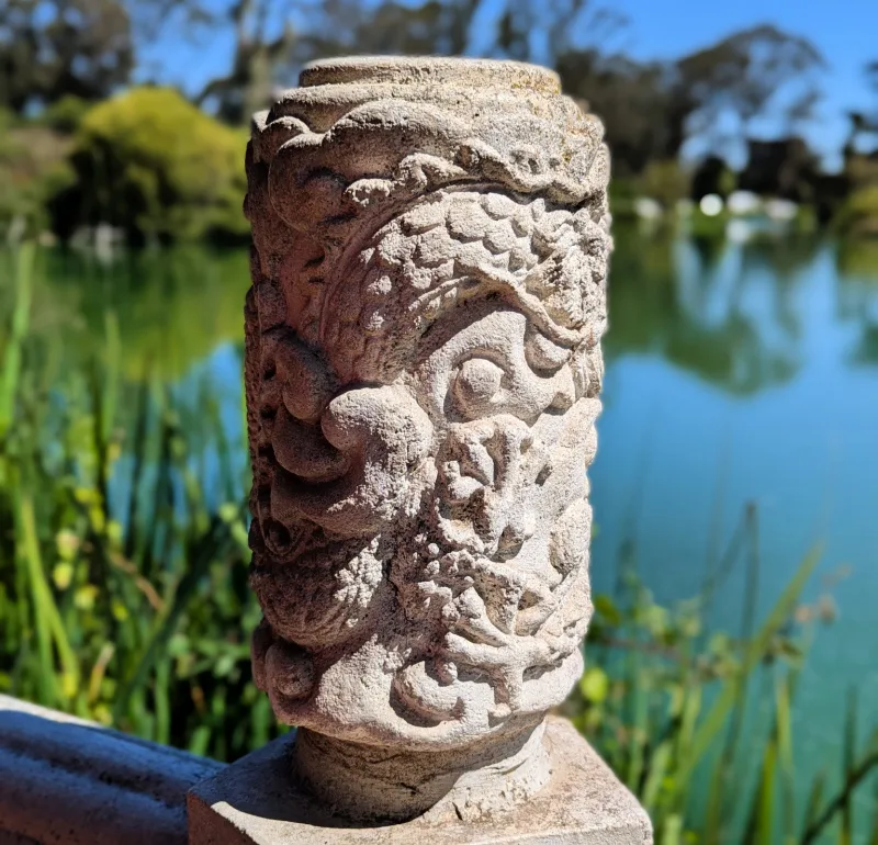 Stone work on the Golden Gate Pavilion in Golden Gate Park