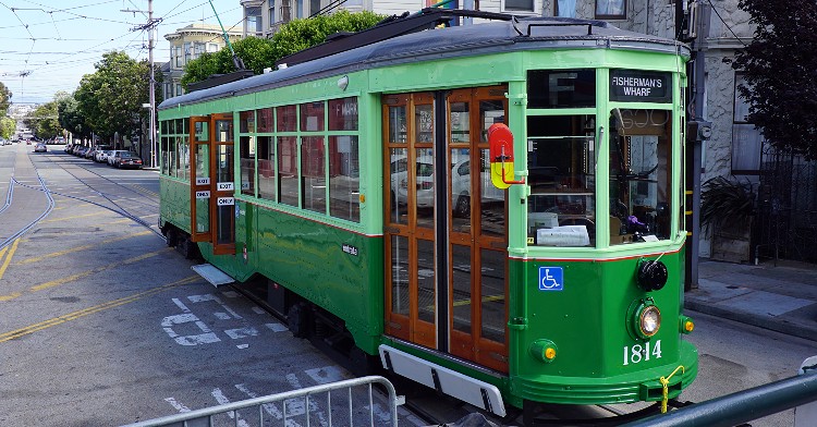 Streetcar in San Francisco's Castro District