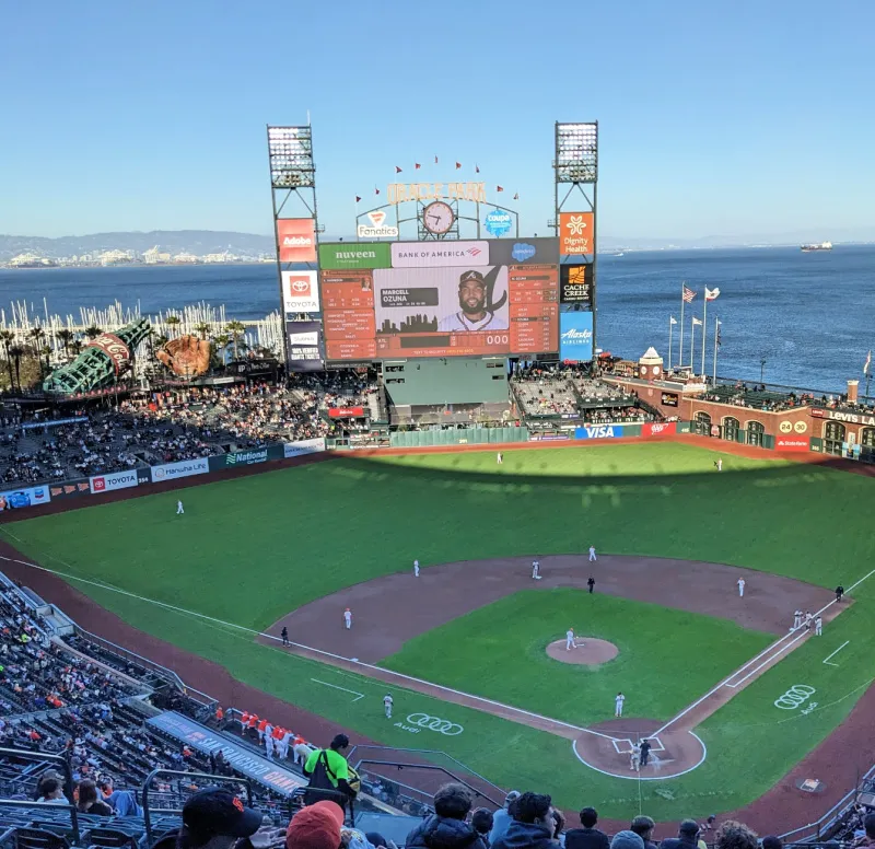 Giants baseball game at Oracle Park