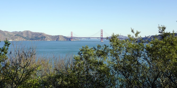 View of the Golden Gate Bridge from Lands End