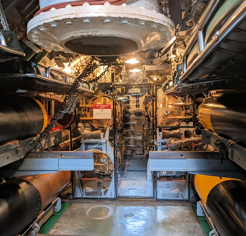 The Aft Torpedo Room in the San Francisco submarine museum The Aft Torpedo Room in the San Francisco submarine museum