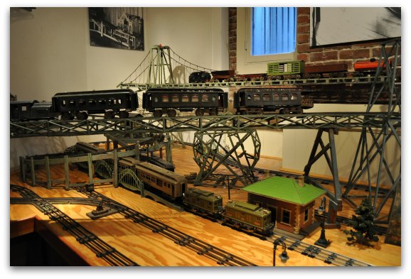 The train room in the Haas Lilienthal House in SF