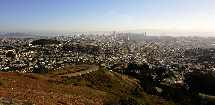 Twin Peaks looking at downtown San Francisco