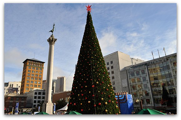 Árvore de Natal na Union Square