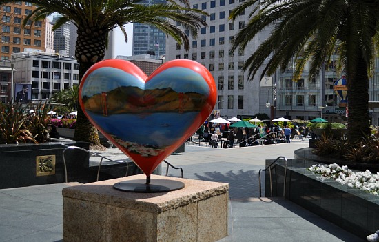 One of the hearts of San Francisco in Union Square