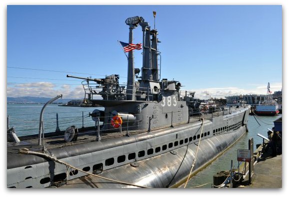 The USS Pampanito on SF's Pier 45 in Fisherman's Wharf