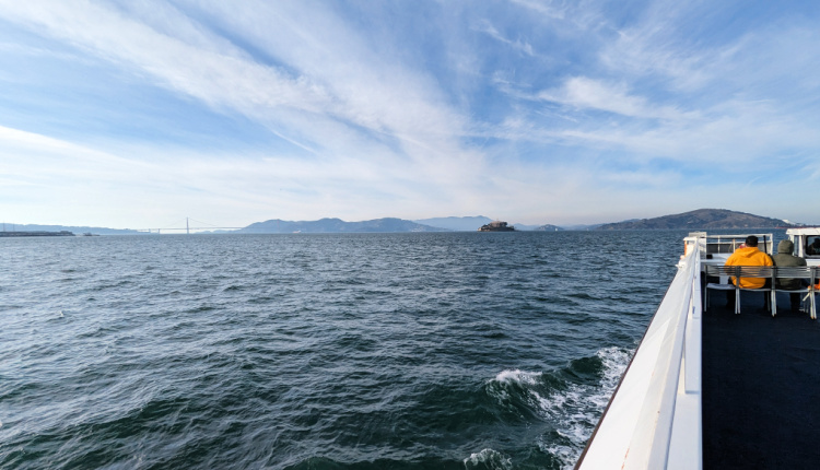 View of Alcatraz from the Ferry