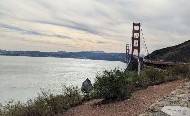 Vista Point Sausalito View of the Golden Gate Bridge