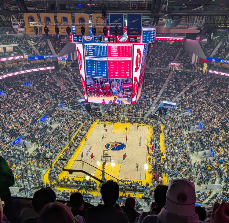 Warriors at the Chase Center in San Francisco