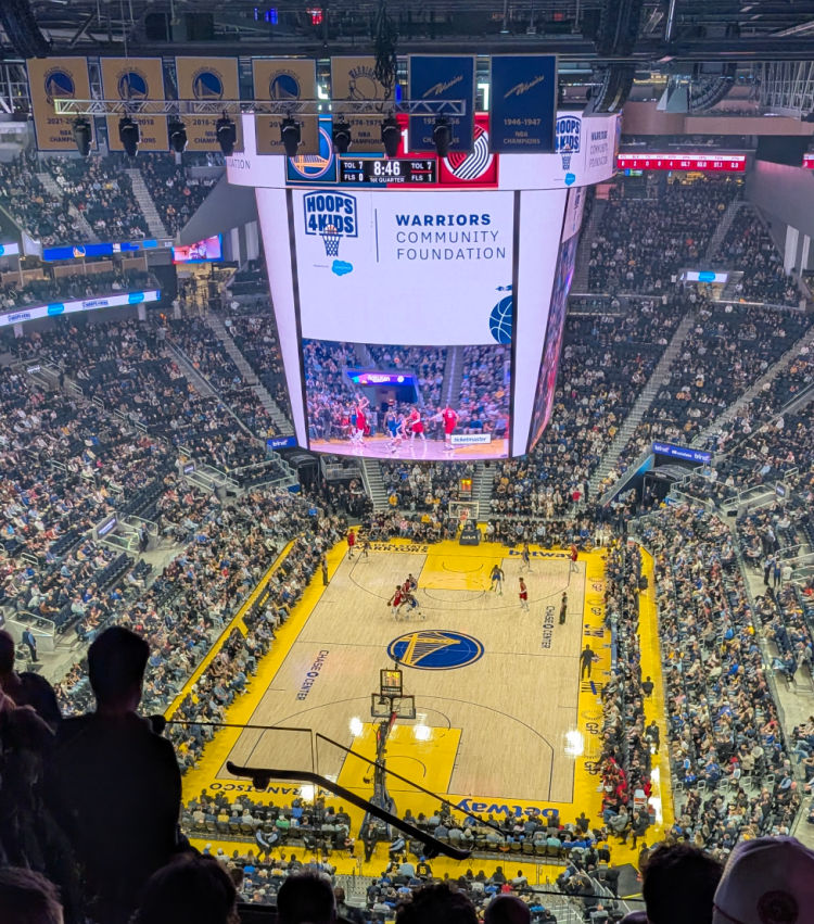 Warriors Game in November at the Chase Center