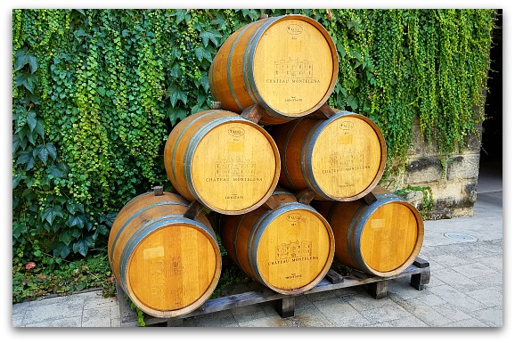 Wine Barrels in Napa at Chateau Montelena