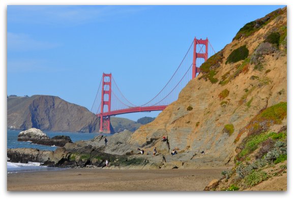 The Golden Gate Bridge from Baker Beach