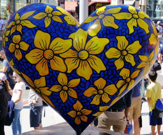 Yellow Blue heart SF